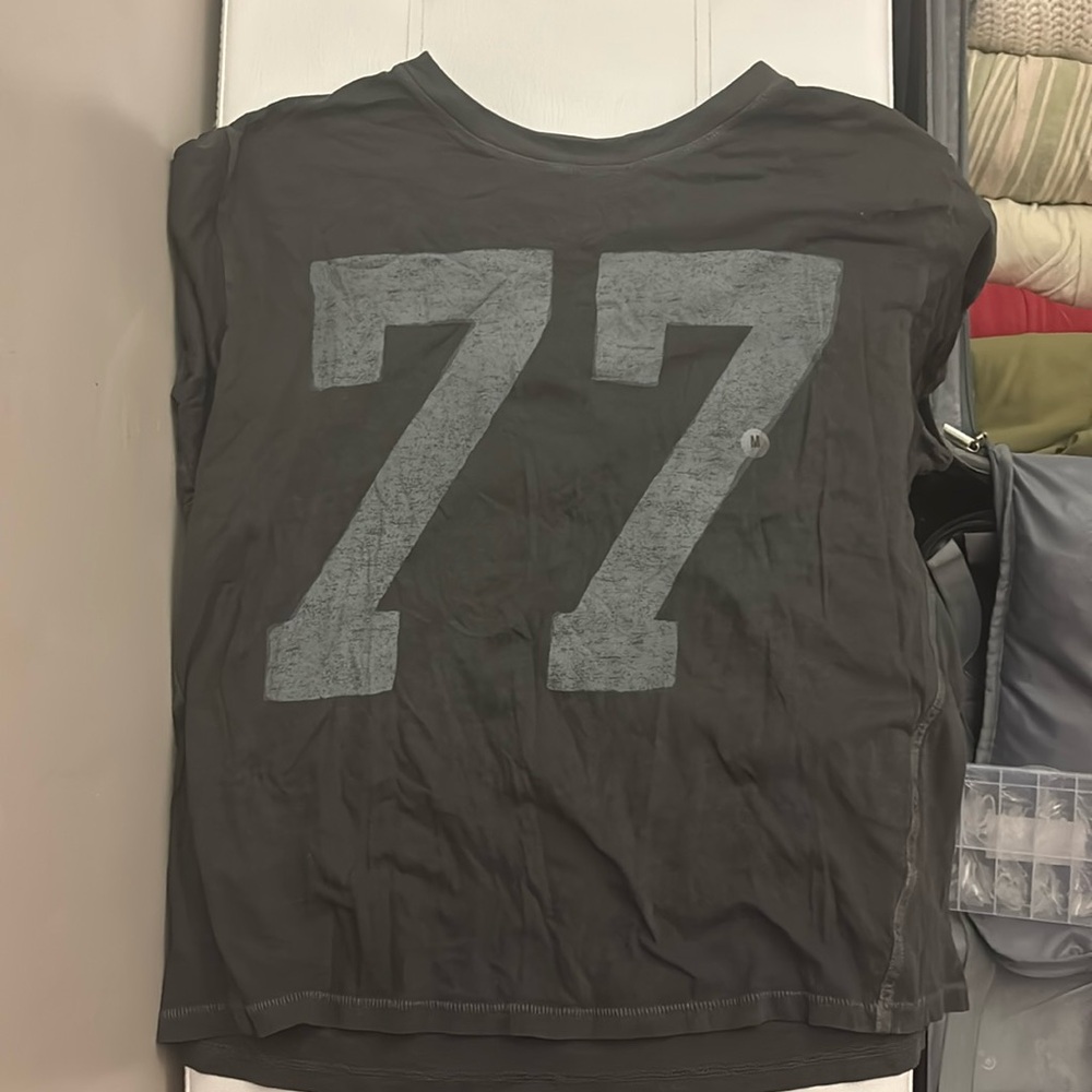 aerie short sleeve cropped top